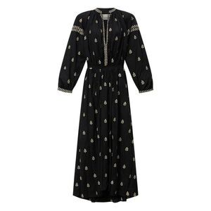 ISABEL MARANT Ruched Long Sleeve Mini Dress Women BLACK Dresses